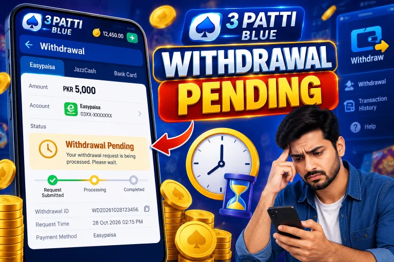 3 Patti Blue Withdrawal Pending